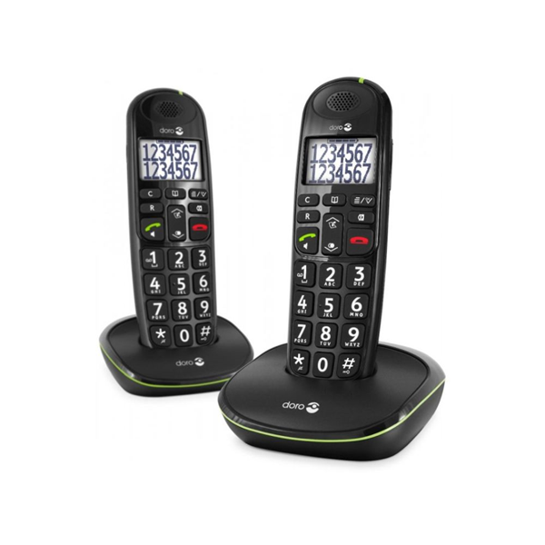 Doro PE-110 DUO BLACK STYLISH DUO DECT