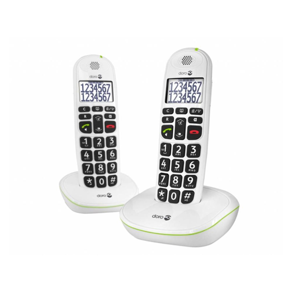 Doro PE-110 DUO WHITE STYLISH DUO DECT